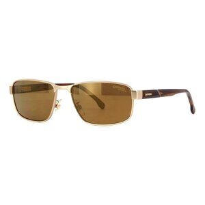 New CARRERA Gold Polarised Square C Flex 09/G/S AOZYL Sunglasses Women
